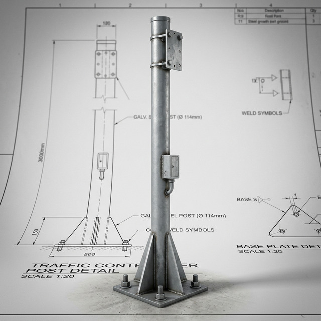 POSTE PARA CONTROLADOR DE TRÁFICO